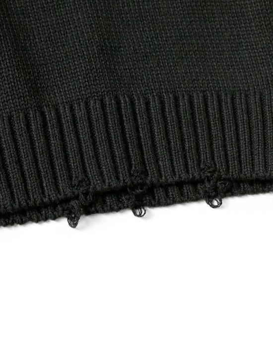  캐피탈 니트 베스트 Kapital 5 G 코튼 니트 본 조끼 블랙 - KAPITAL