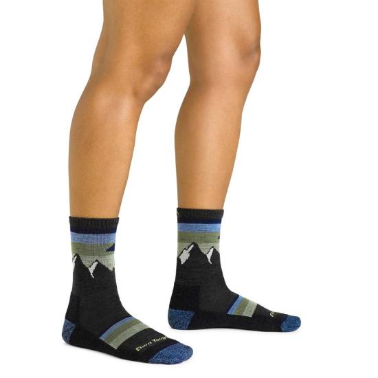  단 터프 양말 Darn Tough 여성용 선셋 레지 마이크로 크루 경량 하이킹  토프 - DARN TOUGH