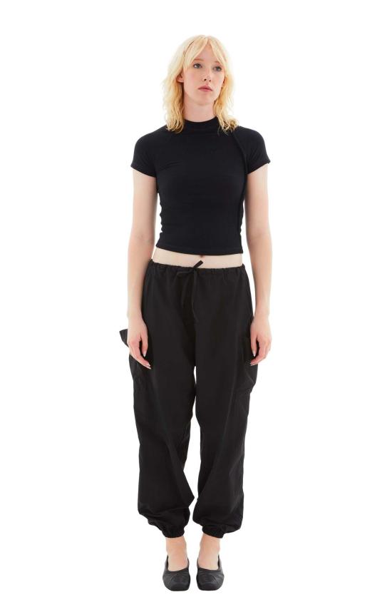  오토링거 반팔 티셔츠 Ottolinger Deconstructed 티셔츠 블랙 - OTTOLINGER