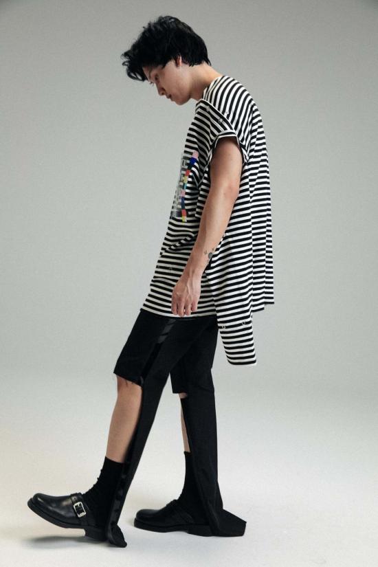  타카히로미야시타 더 솔로이스트 스트레이트 팬츠 . 쓰리웨이 워크 팬츠 블랙 - TAKAHIROMIYASHITA THE SOLOIST.