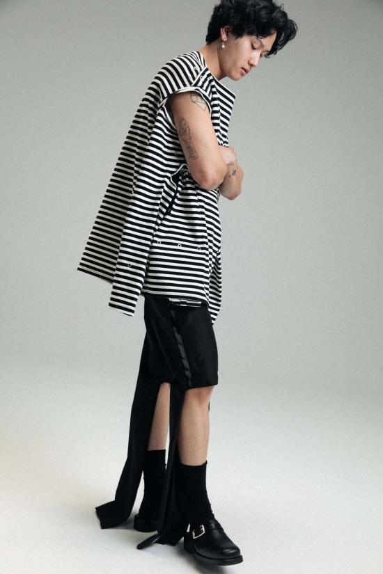  타카히로미야시타 더 솔로이스트 스트레이트 팬츠 . 쓰리웨이 워크 팬츠 블랙 - TAKAHIROMIYASHITA THE SOLOIST.