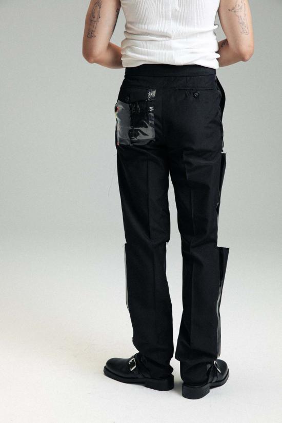  타카히로미야시타 더 솔로이스트 스트레이트 팬츠 . 쓰리웨이 워크 팬츠 블랙 - TAKAHIROMIYASHITA THE SOLOIST.
