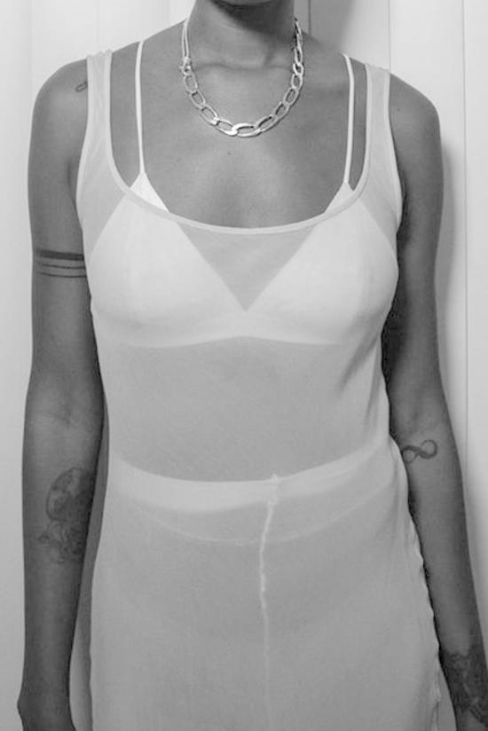  마틴 알리 목걸이/팬던트 록스 레이서 초커 스털링 실버