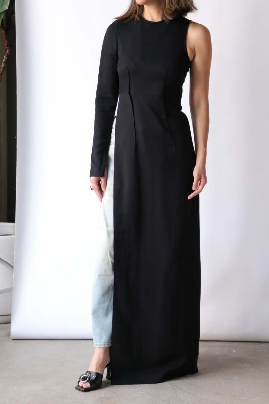  MM6 메종마르지엘라 블라우스 Mm6 메종 마르지엘라 롱슬리브 탑 블랙 - MM6 MAISON MARGIELA