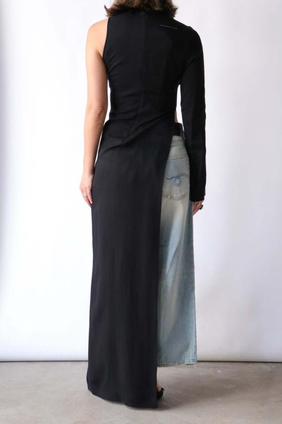  MM6 메종마르지엘라 블라우스 Mm6 메종 마르지엘라 롱슬리브 탑 블랙 - MM6 MAISON MARGIELA