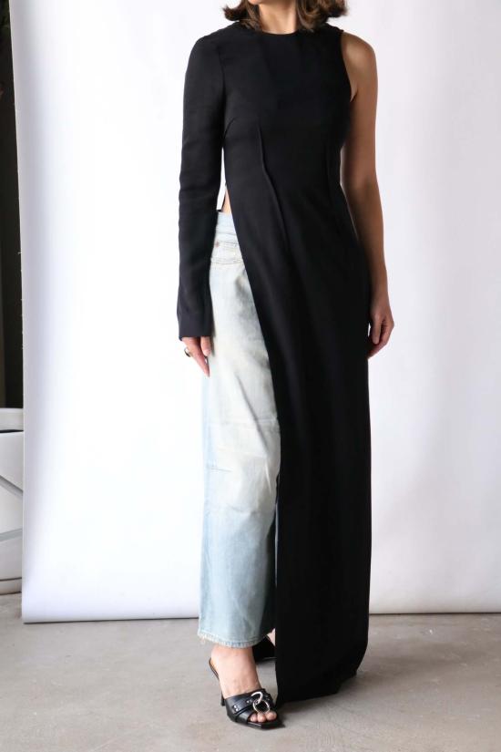  MM6 메종마르지엘라 블라우스 Mm6 메종 마르지엘라 롱슬리브 탑 블랙