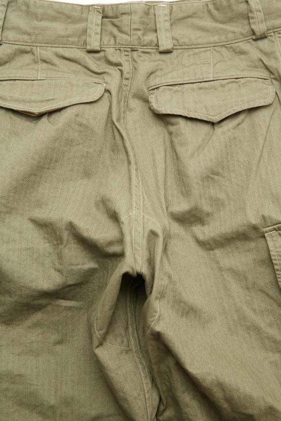  오어슬로우 스트레이트 팬츠 Orslow 유니섹스 M 47 프렌치 아미 카고 팬츠 아미 그린 - ORSLOW