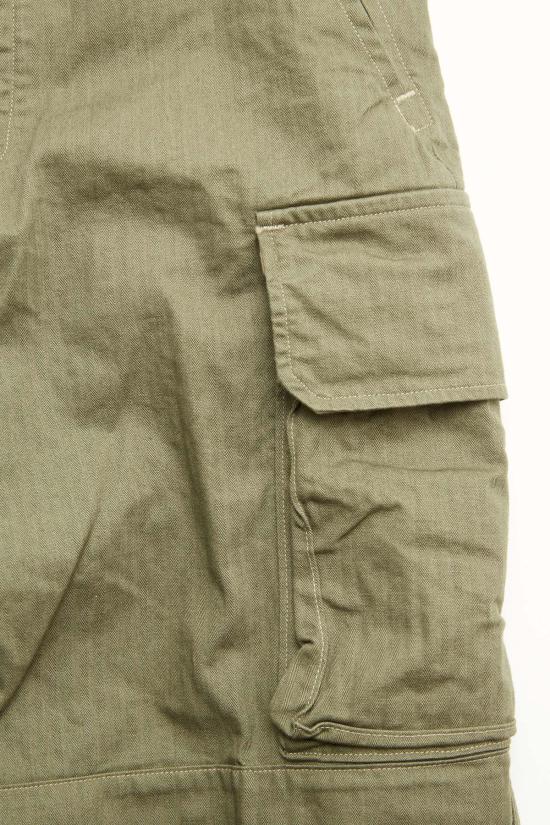  오어슬로우 스트레이트 팬츠 Orslow 유니섹스 M 47 프렌치 아미 카고 팬츠 아미 그린 - ORSLOW