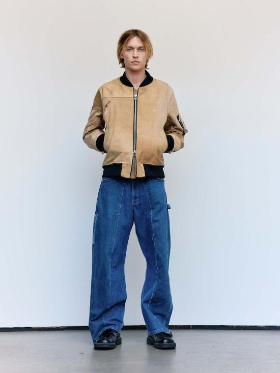  올드 파크 봄버 자켓 올드파크 플라이트 재킷 덕탠