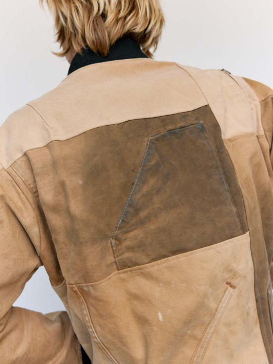  올드 파크 봄버 자켓 올드파크 플라이트 재킷 덕탠 - OLD PARK