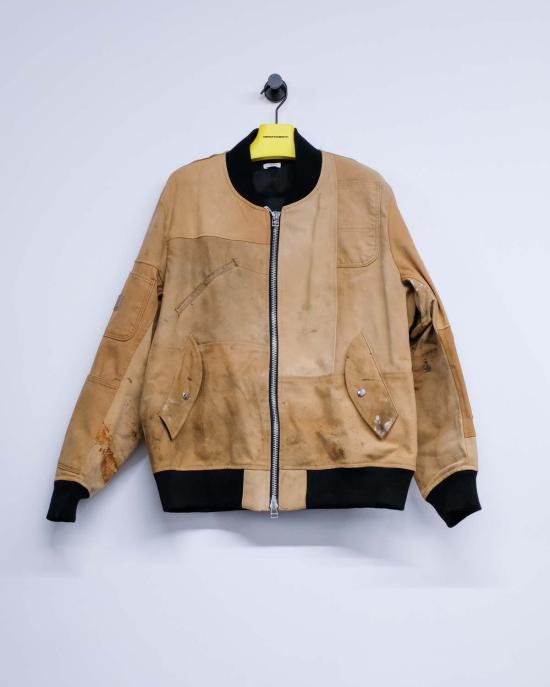  올드 파크 봄버 자켓 올드파크 플라이트 재킷 덕탠 - OLD PARK