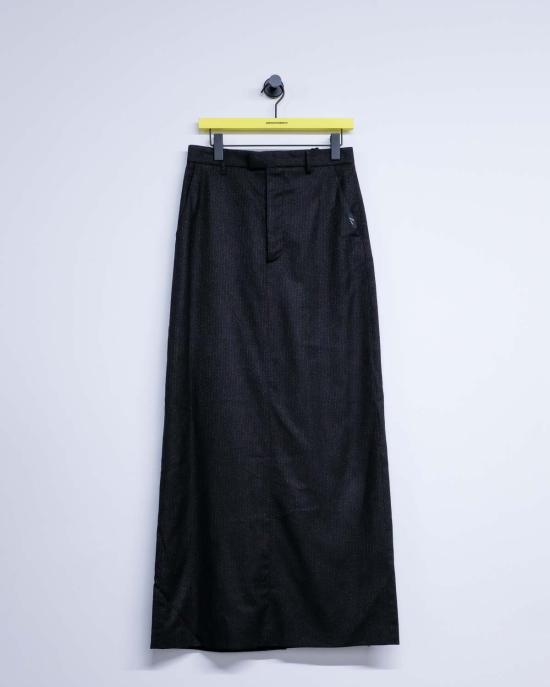  마틴로즈 롱 스커트 마틴 로즈 테일러드 하이웨이스트 스커트 블랙/레드 스트라이프 - MARTINE ROSE