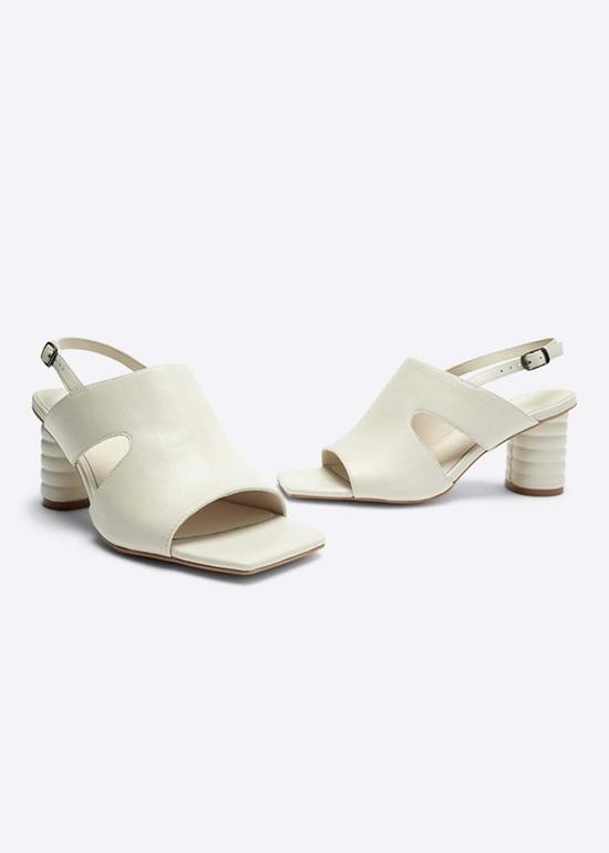  인텐셔널리 블랭크 샌들 "의도적으로." 강 내추럴 솔 힐 블랙/크림 - INTENTIONALLY BLANK