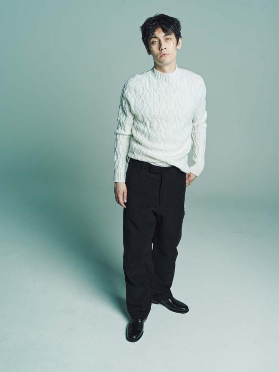  쓰리맨 스웨터 3인용 캐시미어 케이블 점퍼 화이트 - 3MAN