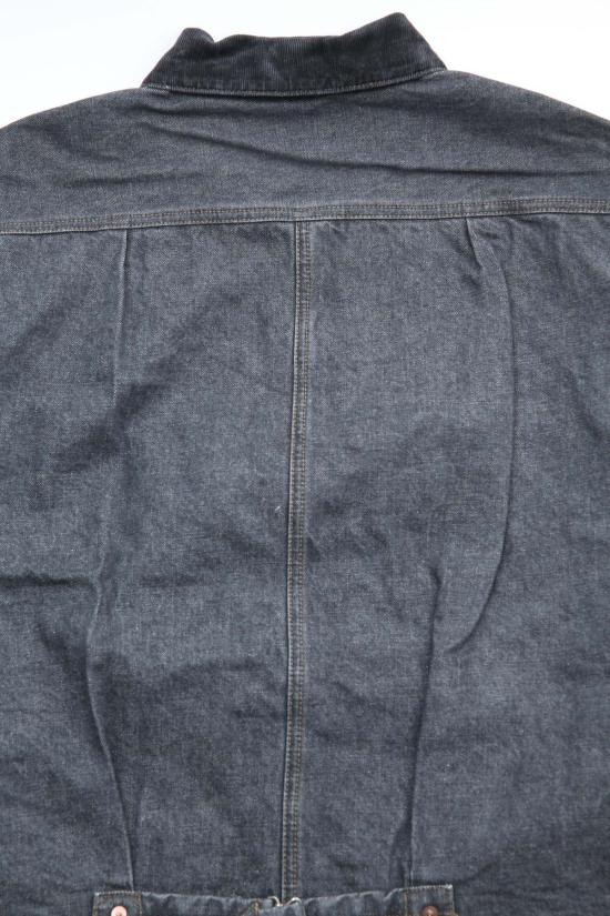  캐피탈 봄버 자켓 Kapital 14oz 데님 T백 드리즐러 재킷 블랙/에크루 - KAPITAL