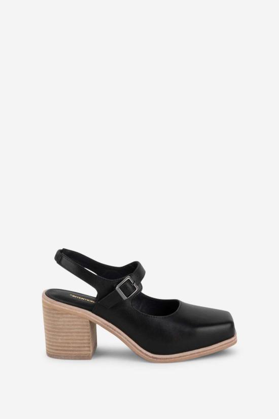  인텐셔널리 블랭크 샌들 "의도적으로." 오피스 클로그 내추럴 솔 코냑 - INTENTIONALLY BLANK