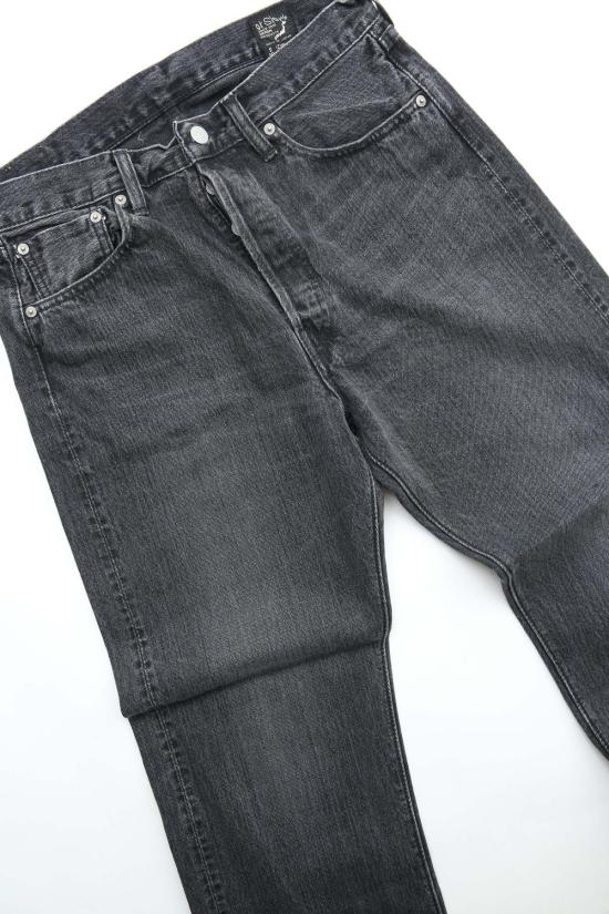  오어슬로우 데님 팬츠 Orslow 105 Standard Selvedge 블랙 데님 스톤 - ORSLOW