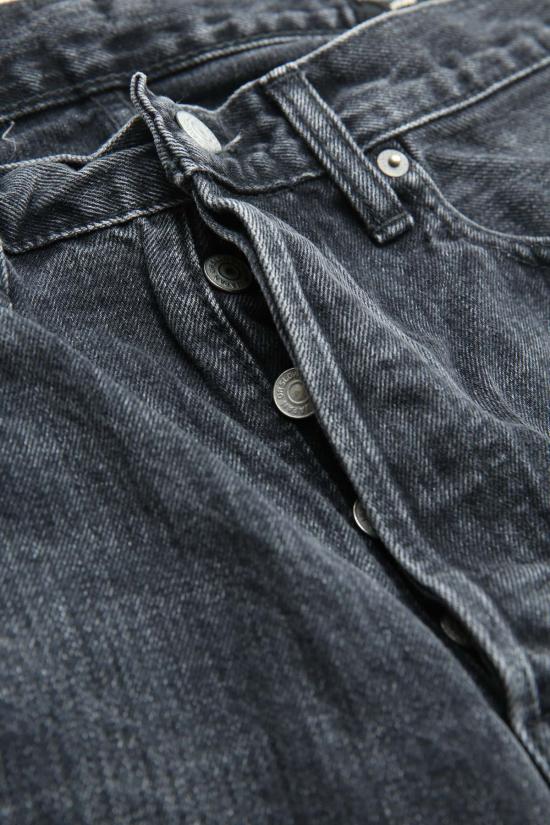  오어슬로우 데님 팬츠 Orslow 105 Standard Selvedge 블랙 데님 스톤 - ORSLOW