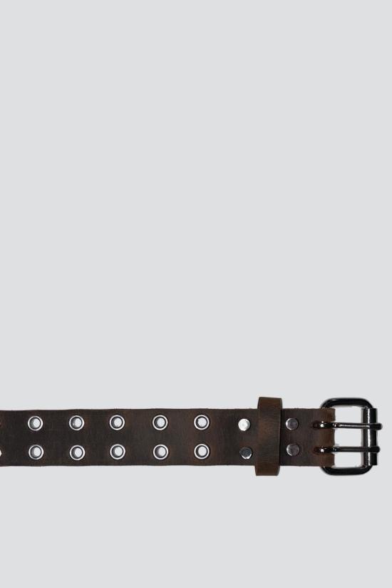  어셈블리 뉴욕 레귤러 벨트 조립 가죽 더블 아이릿  브라운 - ASSEMBLY NEW YORK