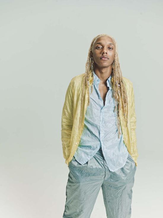  로에베 긴팔 셔츠 폴리 크링클  옐로우 - LOEWE