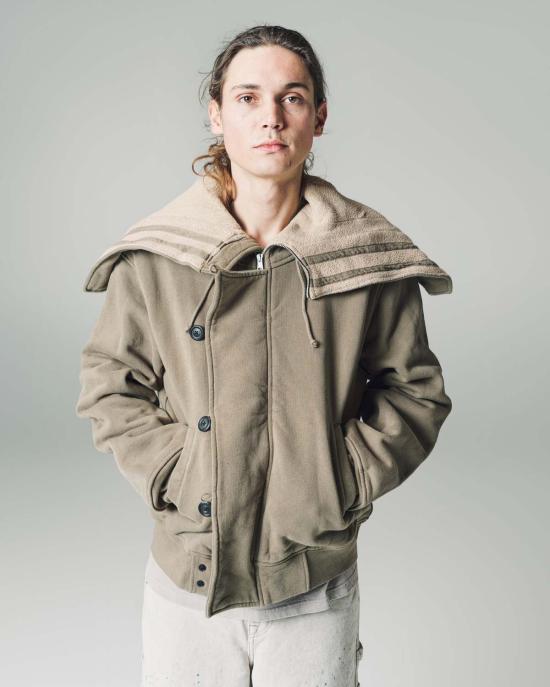  아워레가시 자켓 우리의 유산 헤프티 플리스 플라이트 후드 올리브