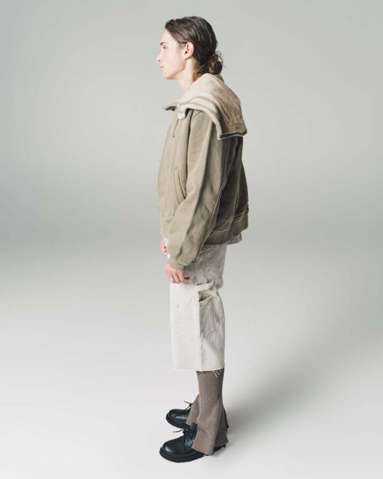  아워레가시 자켓 우리의 유산 헤프티 플리스 플라이트 후드 올리브 - OUR LEGACY