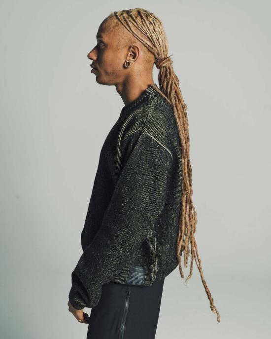  쥐알텐케이 스웨터 Gr10 K 헤렌 컴팩트 니트 에임리스  블랙 - GR10K