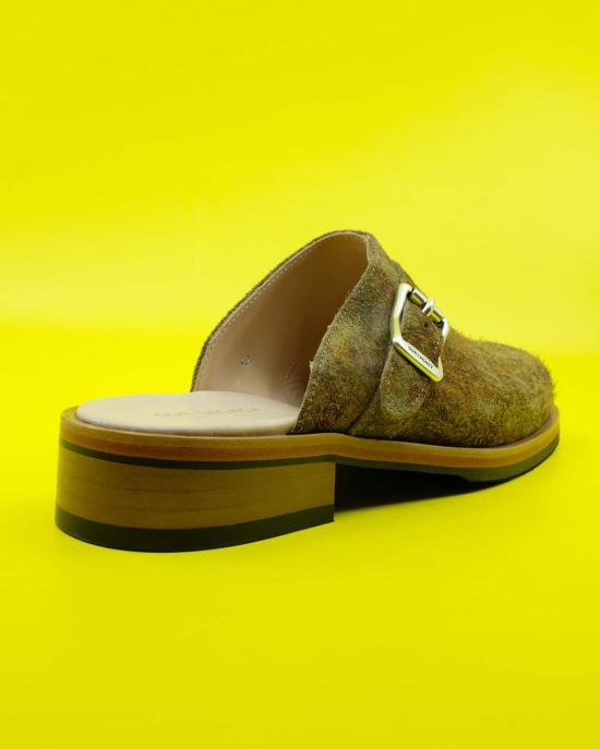  아워레가시 뮬/슬리퍼 우리의 유산 거친 스웨이드 카미온 뮬 페탈 댄스 - OUR LEGACY