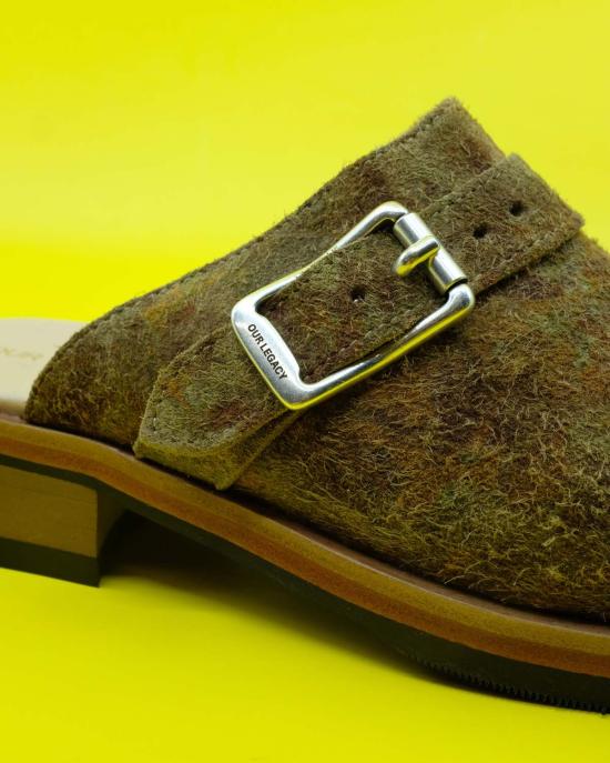  아워레가시 뮬/슬리퍼 우리의 유산 거친 스웨이드 카미온 뮬 페탈 댄스 - OUR LEGACY