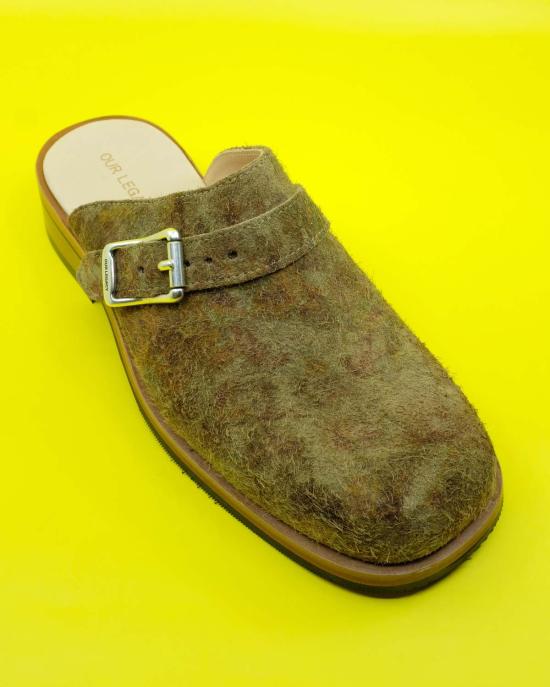  아워레가시 뮬/슬리퍼 우리의 유산 거친 스웨이드 카미온 뮬 페탈 댄스 - OUR LEGACY