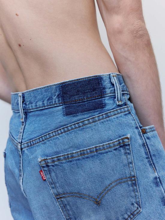  올드 파크 데님 숏팬츠 올드파크 배기반바지 블루데님 - OLD PARK