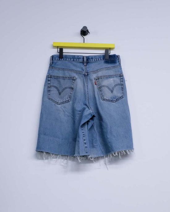  올드 파크 데님 숏팬츠 올드파크 배기반바지 블루데님 - OLD PARK