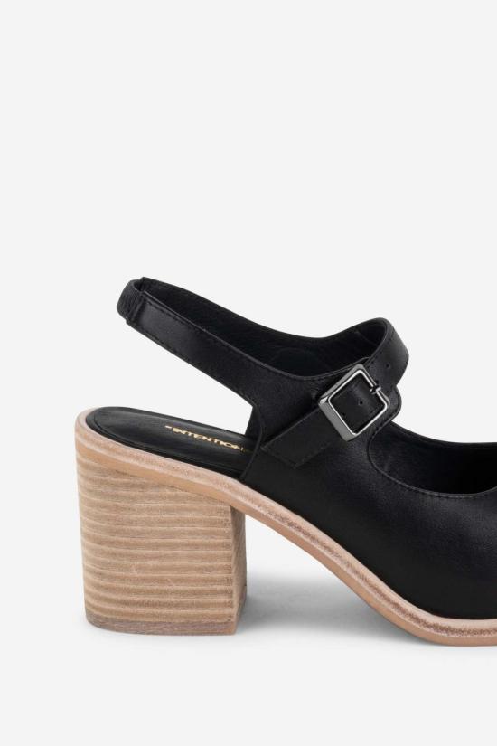  인텐셔널리 블랭크 샌들 "의도적으로." 오피스 클로그 내추럴 솔 코냑 - INTENTIONALLY BLANK