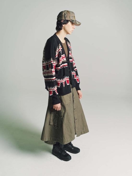  핍스 가디건 Phipps Sportwool Nordic 카디건 블랙/레드 - PHIPPS