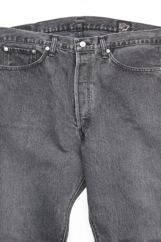  오어슬로우 데님 팬츠 Orslow 105 90's 블랙 데님 스톤 워시 - ORSLOW