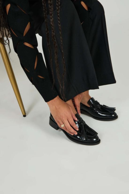  인텐셔널리 블랭크 로퍼 "의도적으로." Neighbor Loafer Black/Cream