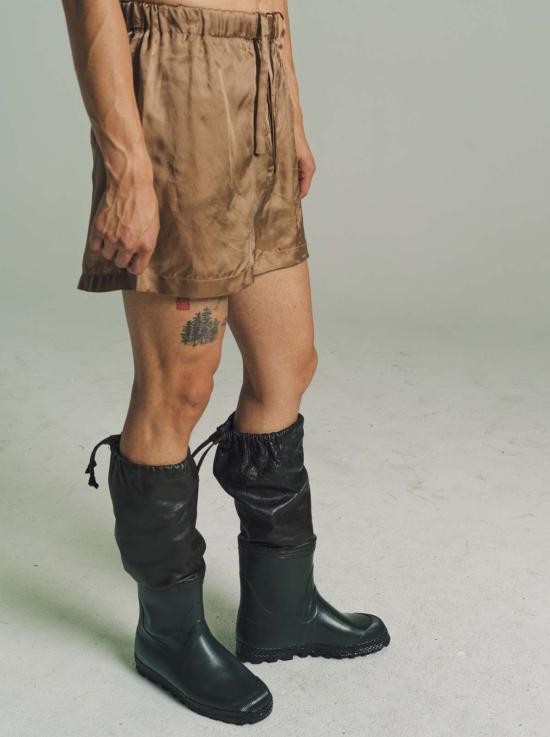  리에르 숏팬츠 쿠프로 숏 팬츠 캐멀 - RIER