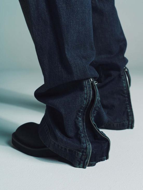  MM6 메종마르지엘라 데님 팬츠 Mm6 메종 마르지엘라 데님 스트레이트 레그 팬츠 블루 - MM6 MAISON MARGIELA