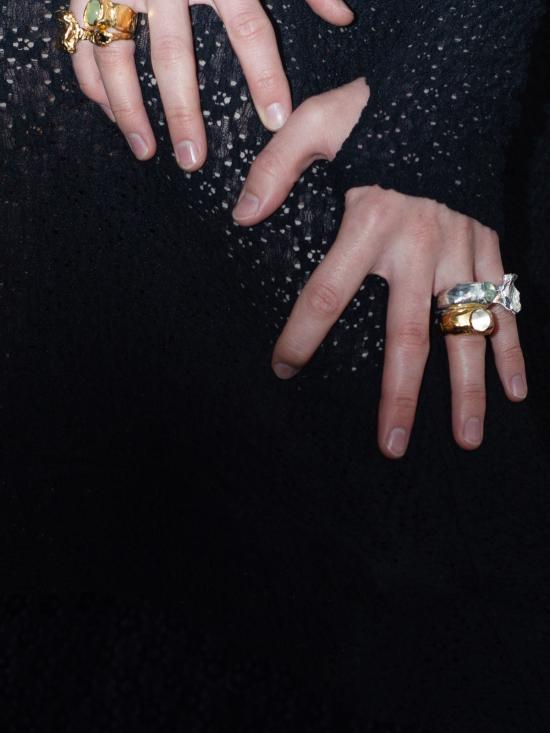  시무에로 반지 Simuero Fruta Agua 링 골드/화이트 크리스탈