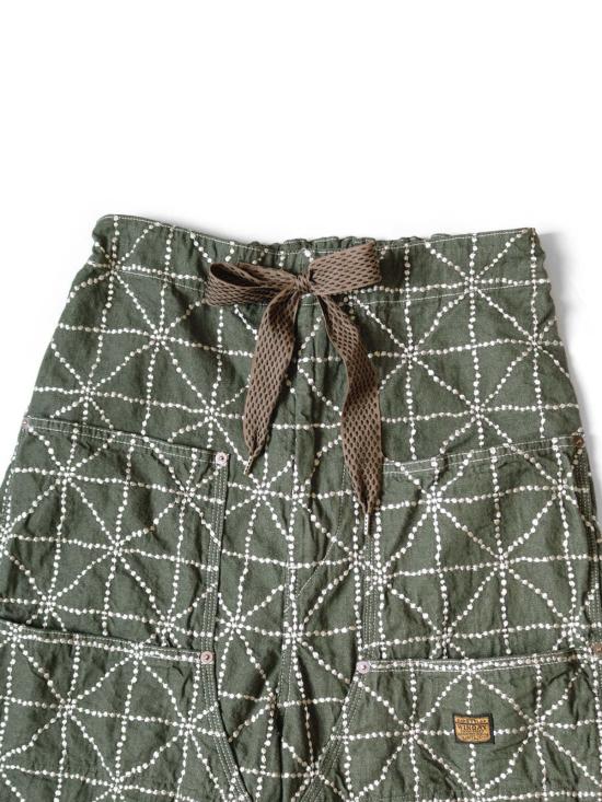  캐피탈 스트레이트 팬츠 Kapital 8oz 데님 포크 도조 W 니 이지 배기 팬츠 내추럴 - KAPITAL