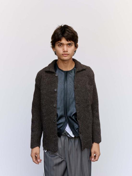  마리아노 가디건 마글리아노 셰틀랜드 울 몽히도로 셔츠 카디건 브라운 - MAGLIANO
