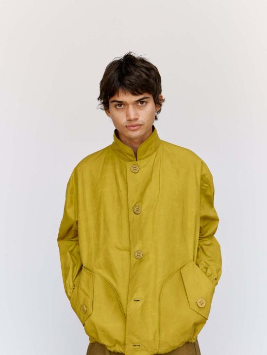  쓰리맨 자켓 3인용 왁스 코튼 코치 재킷 올리빈 - 3MAN