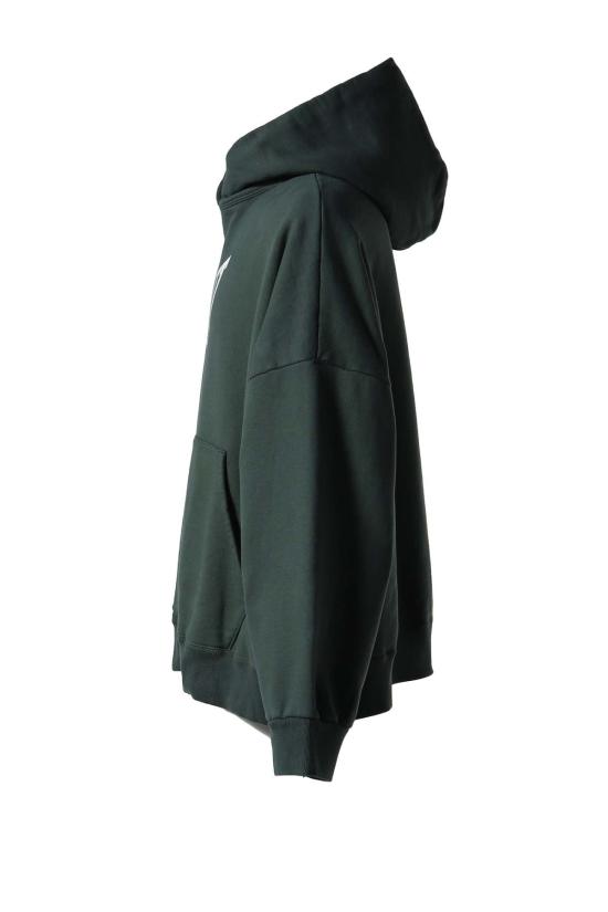  세인트 미카엘 후드 티셔츠 세인트 Mxxxxxx 리본 세인트 후드 그린 - SAINT MXXXXXX