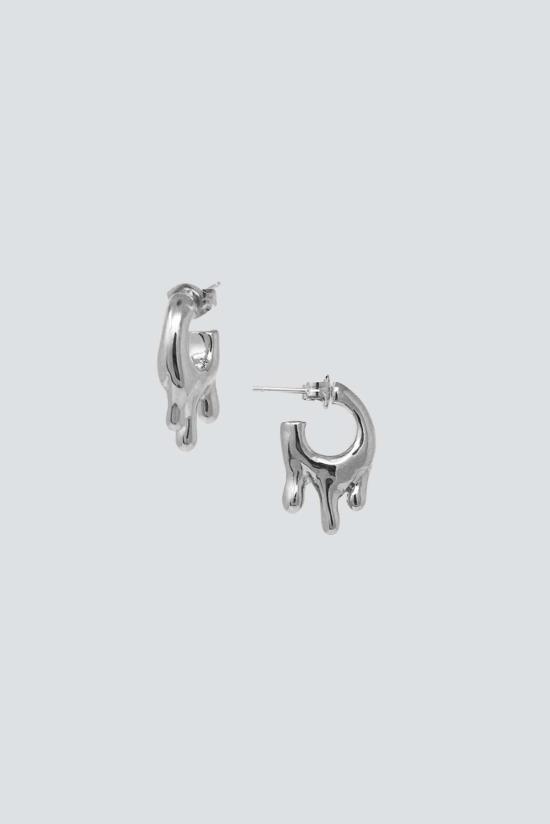  한나 주웻 이어링 Hannah Jewett Small Sterling Silver Wet Look Earrings Sterling Silver - HANNAH JEWETT