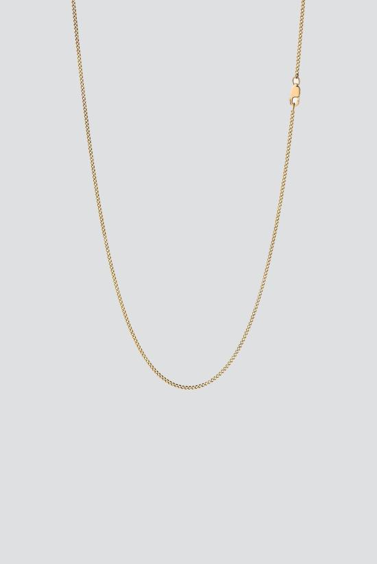  미안사이 목걸이/팬던트 1.3mm 쿠바 체인 네크리스 골드 베르메일 - MIANSAI