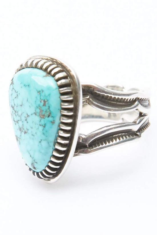  라일 세카테로 반지 Lyle Secatero 터키석 삼각형  실버 - LYLE SECATERO