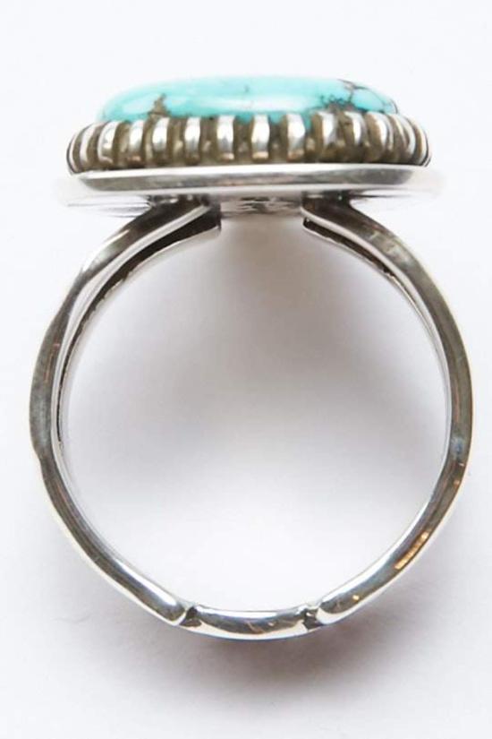  라일 세카테로 반지 Lyle Secatero 터키석 삼각형  실버 - LYLE SECATERO