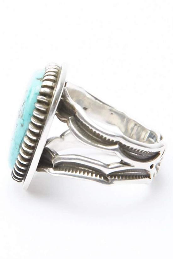  라일 세카테로 반지 Lyle Secatero 터키석 삼각형  실버 - LYLE SECATERO