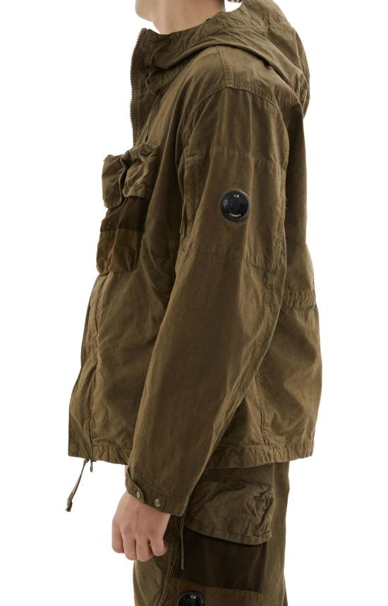  씨피 컴퍼니 자켓 C.P. Company 바틱 후드 재킷 버터넛 - C.P. COMPANY