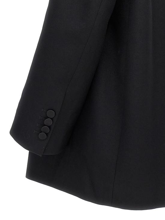  드리스 반 노튼 수트 자켓 Dries Van Noten 블링커 턱스 블레이저 블랙 - DRIES VAN NOTEN
